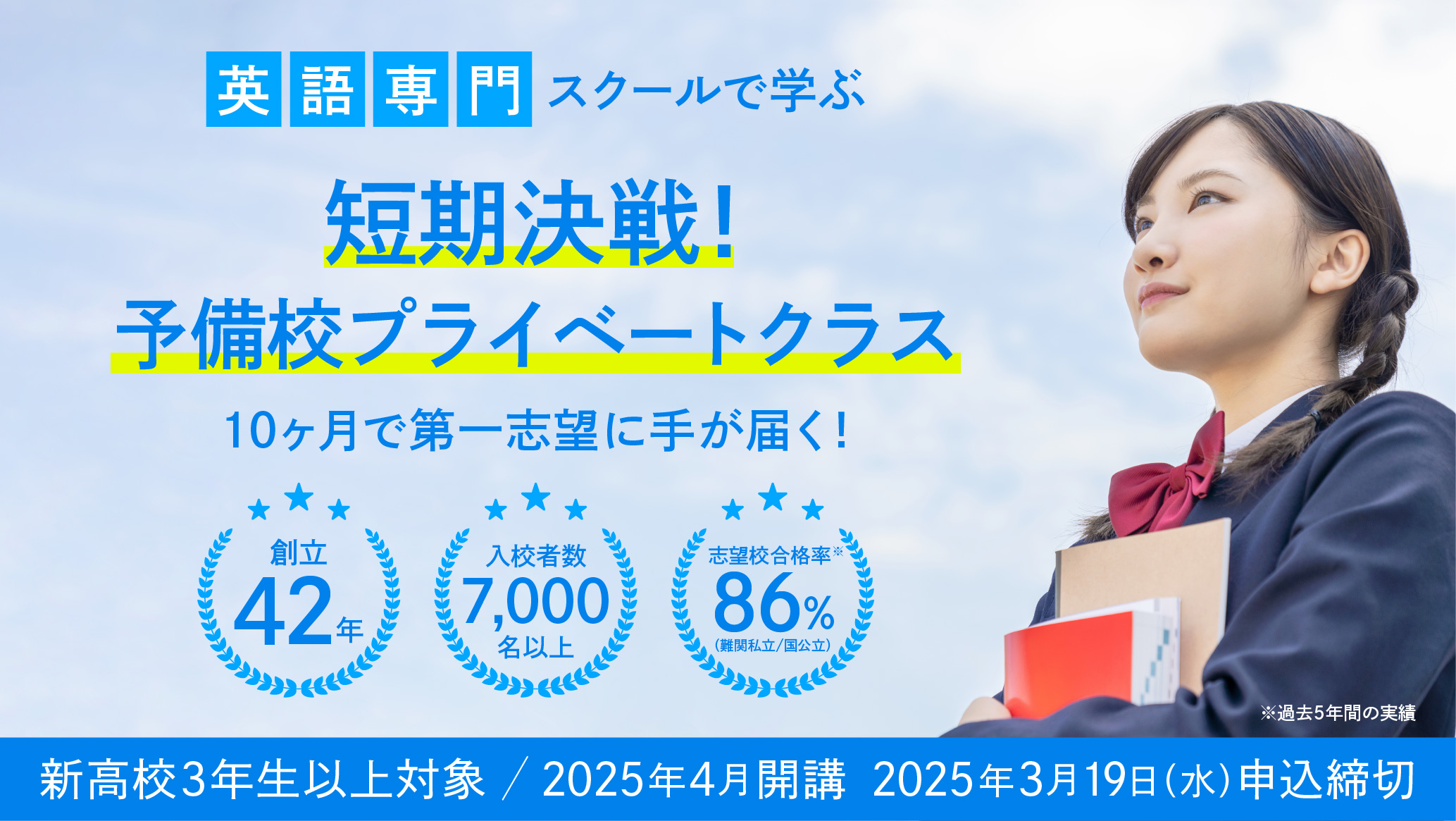 短期決戦！予備校プライベートクラス